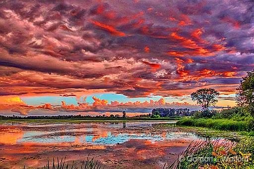 Sunset Clouds_P1170105-7.jpg - Photographed along the Rideau River near Kilmarnock, Ontario, Canada.